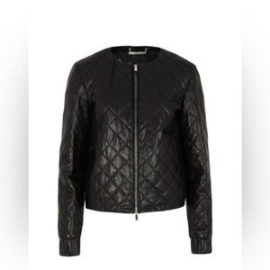 Diane von Furstenberg Black Quilted Women's Jacket
